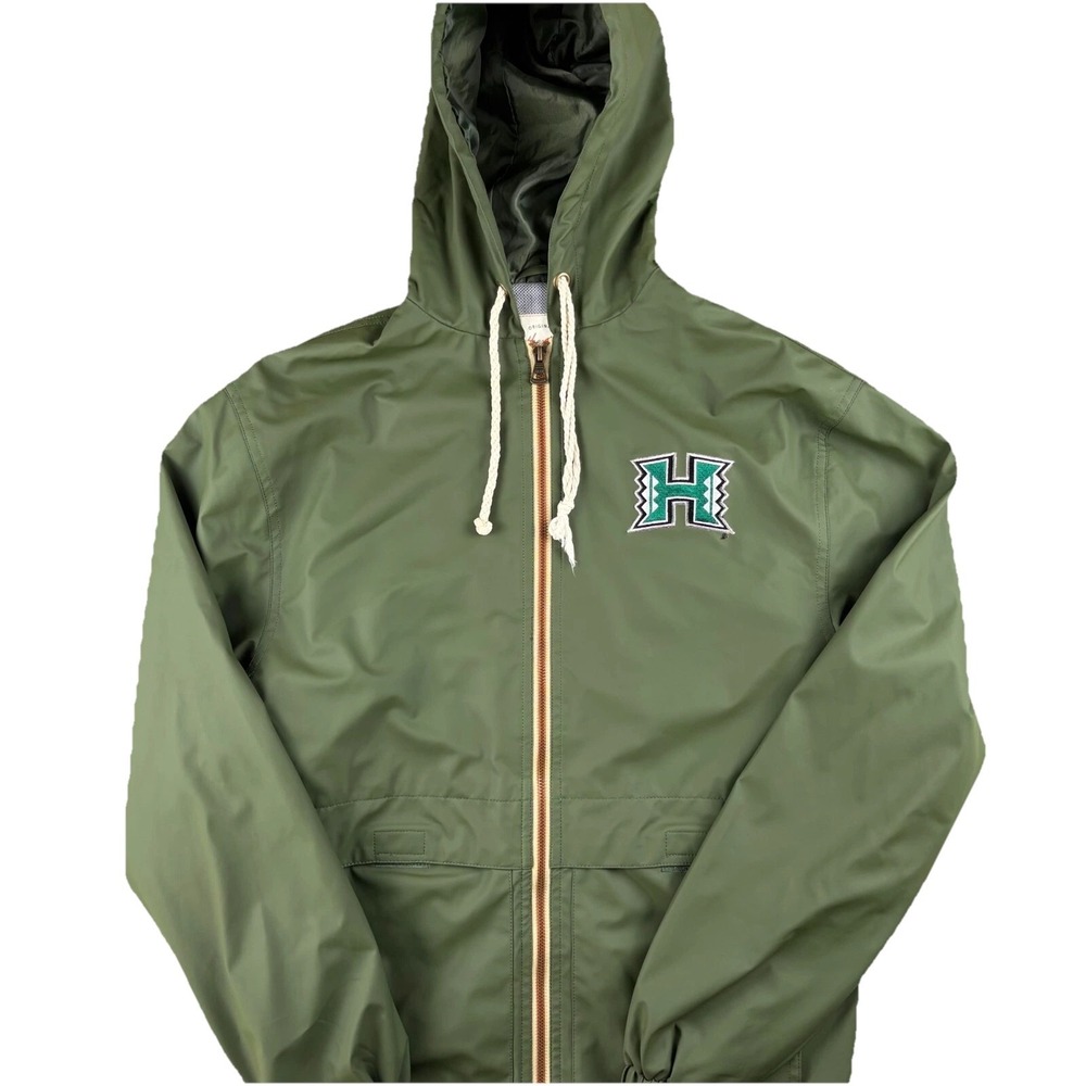 Weatherproof Vintage Hoodie Men's XS Green Hawaii Rainbow Warriors Football Team